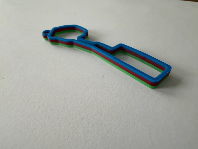 Colour Baku Circuit keychain