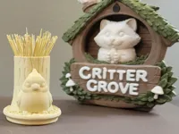 Cardinal ToothPick Holder – Round Base