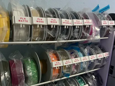 filament labels for spools
