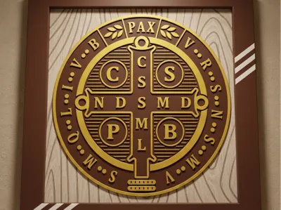 St. Benedict Medal - Decorative Frame