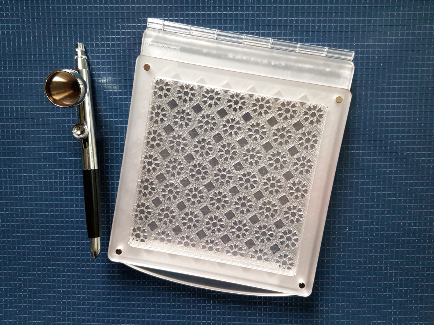 Cookie Art Stencil, Flower Tile Background