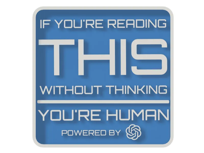 Human Detector Fridge Magnet