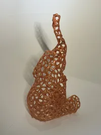 Éléphant assis voronoï — photo 9