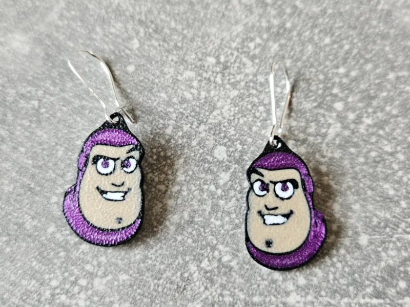 Buzz lightyear earrings