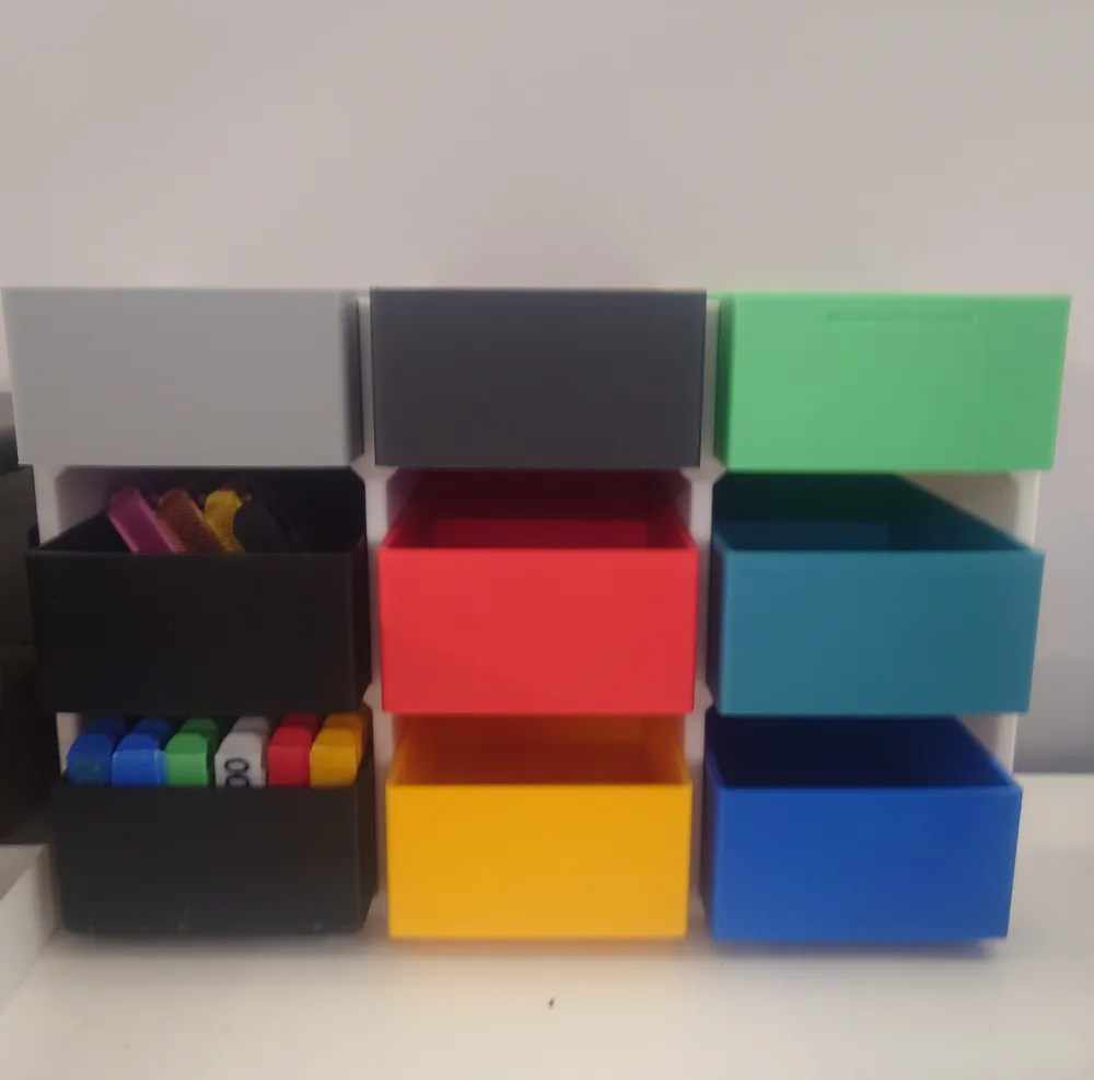 Modular Insert Box Simple box with modular insert and frame for 9 box - Free 3D Print ...