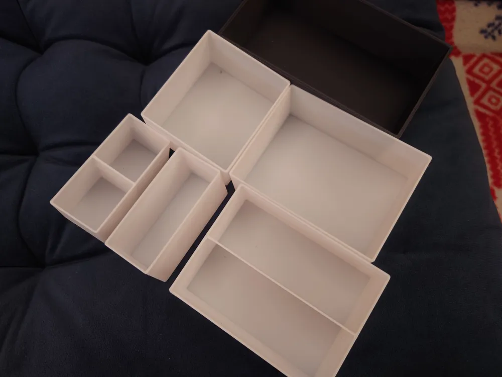 Modular Insert Box Simple box with modular insert and frame for 9 box - Free 3D Print ...