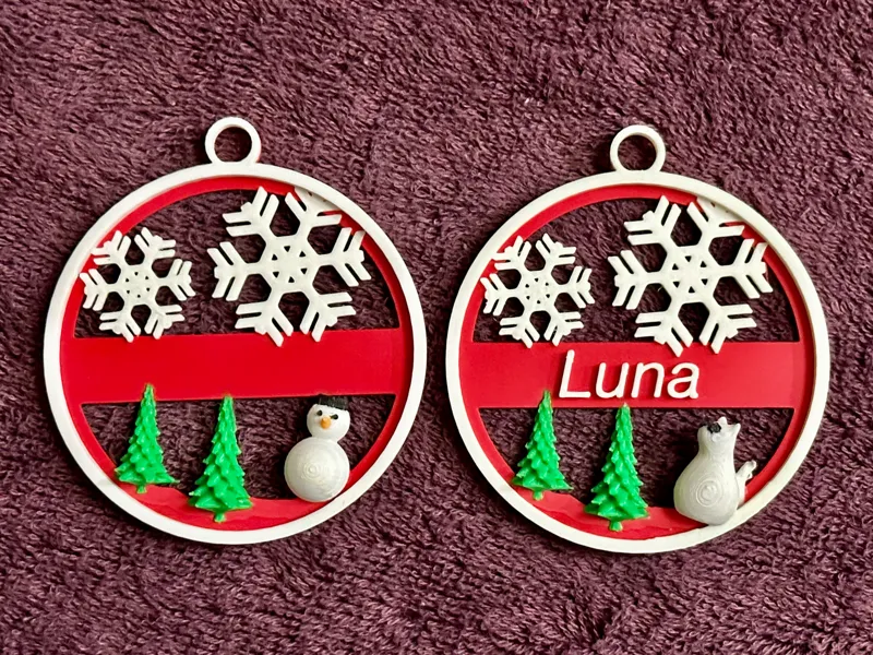 Christmas Gift Tag with custom Names - Remix