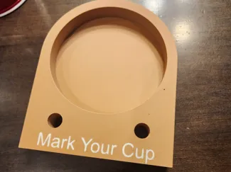 “Mark Your Cup” Party Cup Holder with Marker Slot