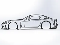 Silhouette murale Toyota GR GT — photo 1