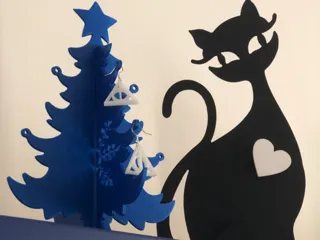 Albero di Natale semplice + porta orecchini