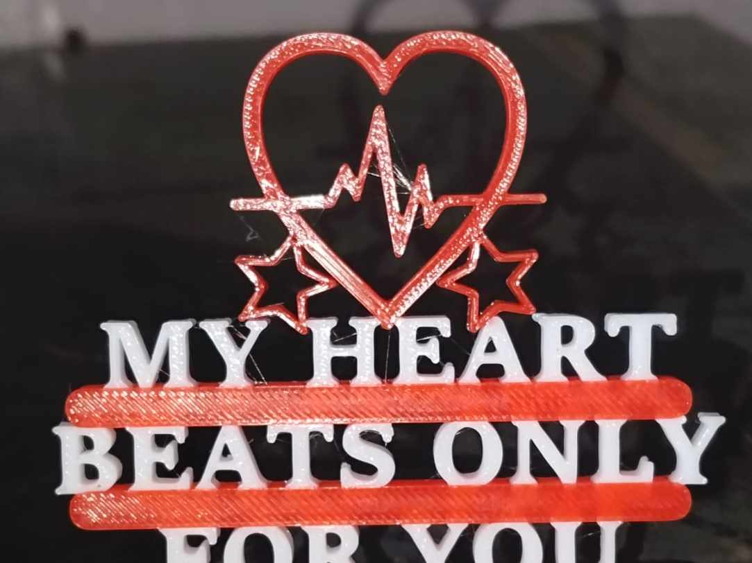 My Heart beats only for you, custom name editable 