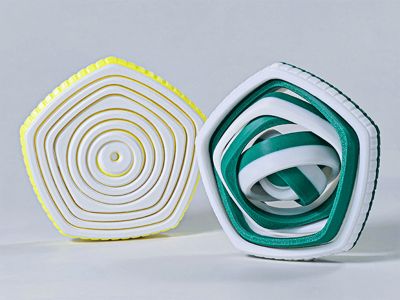Circles and Geometric Pentagons - 8-Layer Gyro Fidget Spinner TC4-5