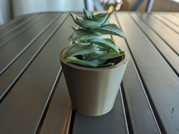 Petit pot de fleurs uni 6 cm