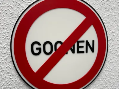 Goonen Forbidden Sign