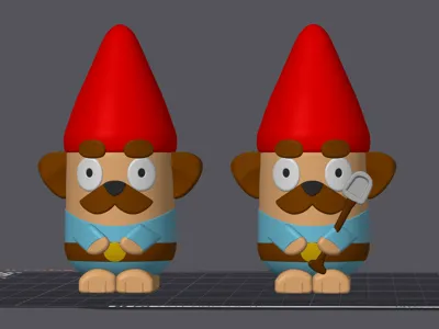 Bluey Garden Gnomes Christmas Ornament