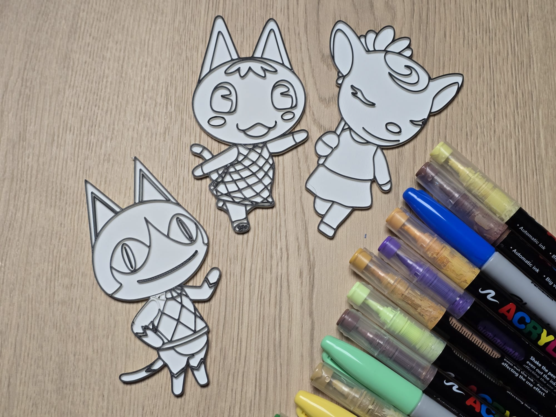Animal Crossing Island Friends Coloring Set 10