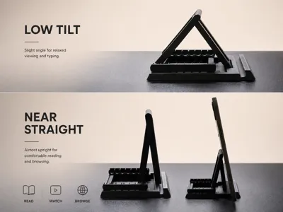 Modular iPad Stand – Upright, Low-Cost for Tablet