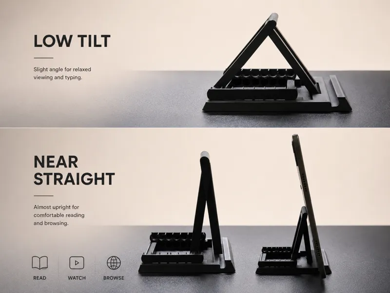 Modular iPad Stand – Upright, Low-Cost for Tablet