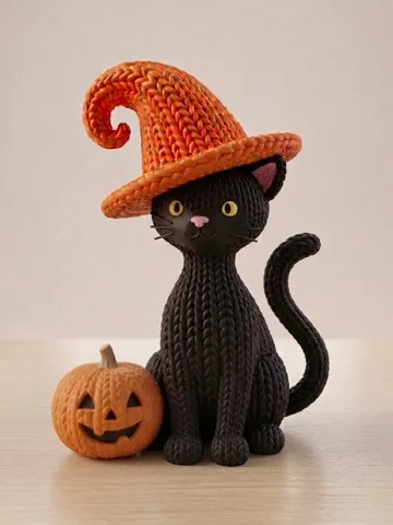 Accesorio para filamento: Knitted Halloween Cat — vista de referencia 2