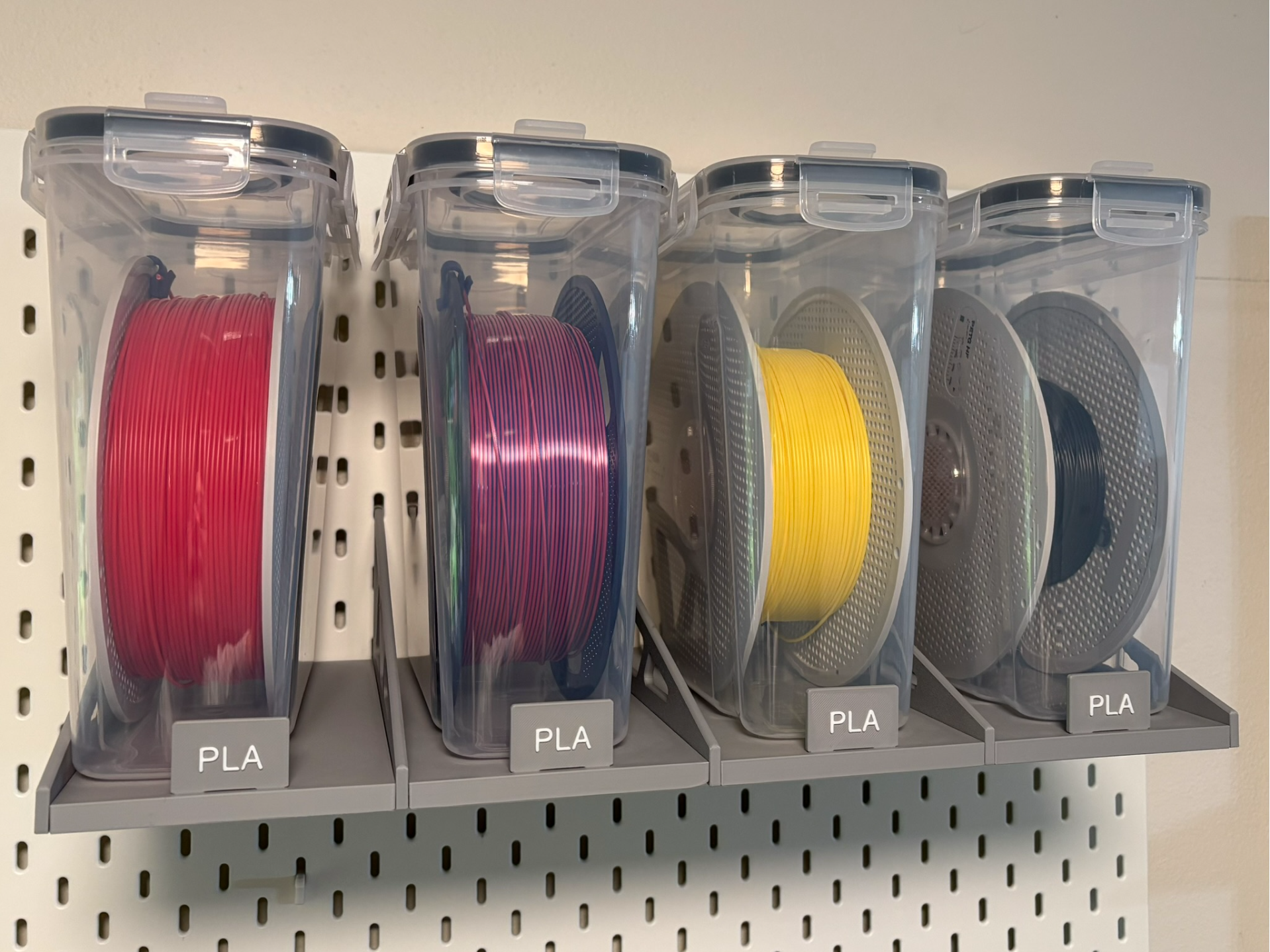 Modular Filament Shelf System for SKÅDIS Pegboard