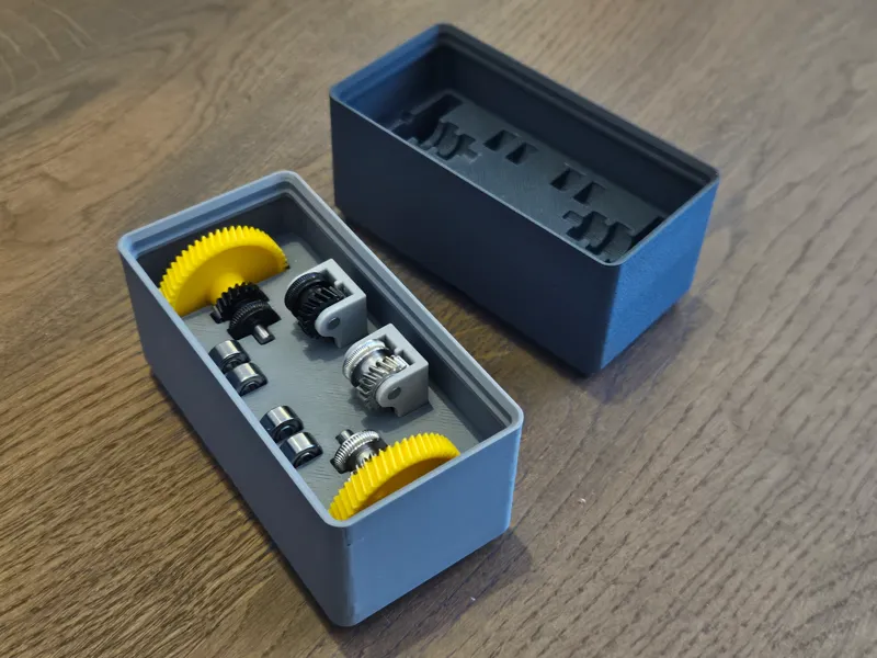 Gridfinity P1S Extruder Gear Assembly 1x2x5U