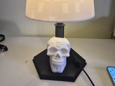 skull bedside lamp