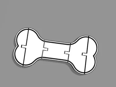 flexi dog bone