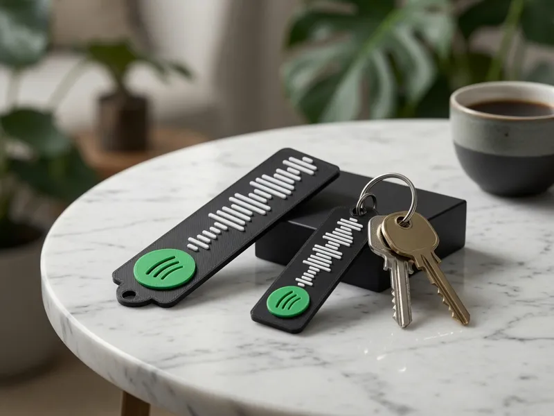 Spotify Code Plaque & Keychain (Parametric)
