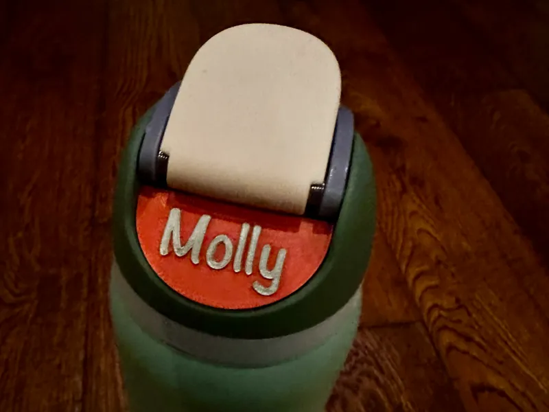 Owala bottle name tag