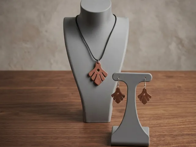 Art Deco Jewelry Set: Necklace & Earrings