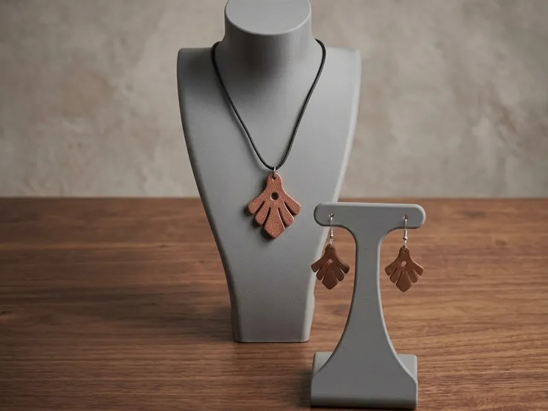 Art Deco Jewelry Set: Necklace & Earrings
