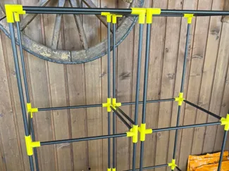4fach Verbinder Gewächshaus Stange 11.5mm