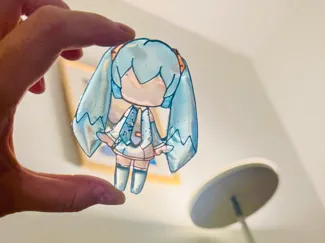 Miku Stained Glass Frame