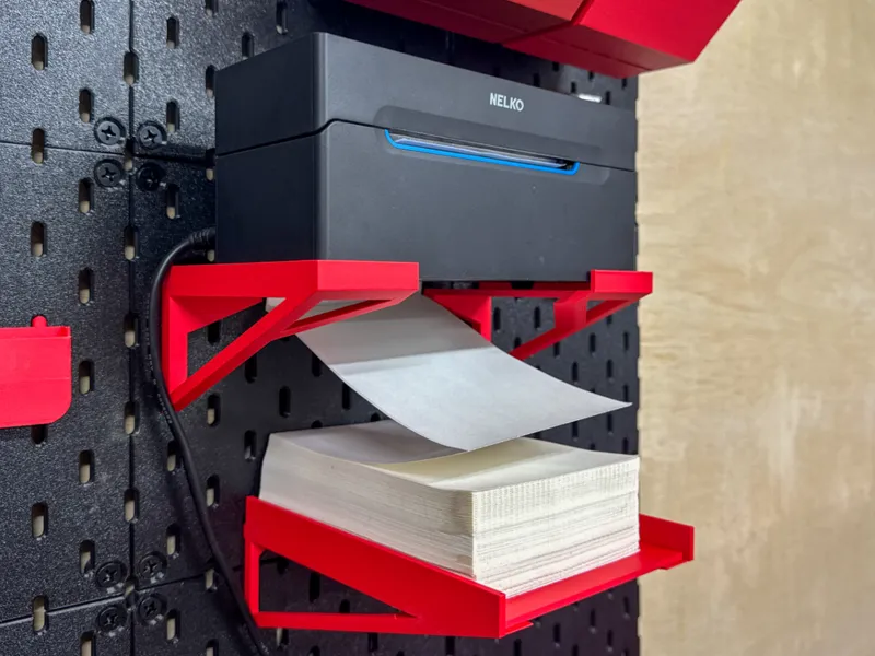 Nelko 4x6 Thermal Label Printer Skadis Mount