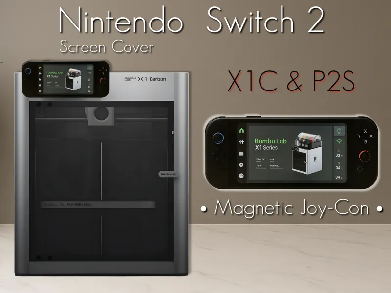Nintendo Switch 2 Screen Cover - X1C & P2S