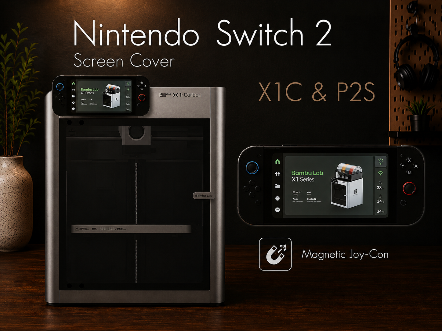 Nintendo Switch 2 Screen Cover - X1C & P2S