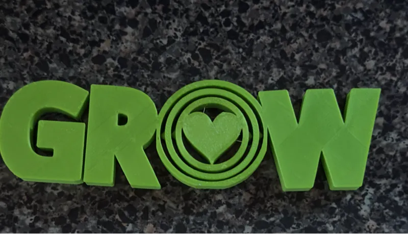 Grow sign (with a gimbal) 