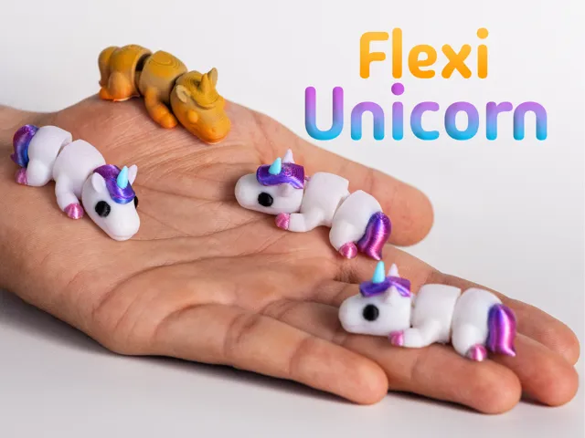 Twinki the unicorn – Articulated & Keychain