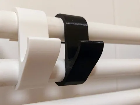 Radiator towel hook