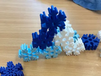 sneeuwvlokken – stapelspel & educatieve set