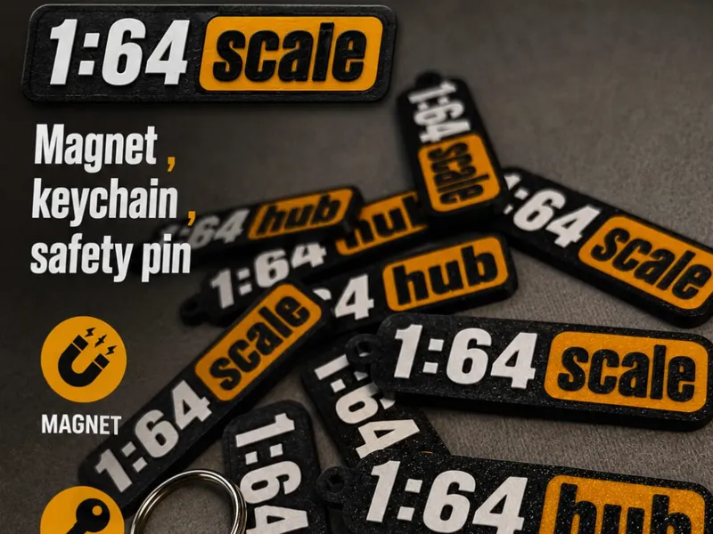 1:64 magnet, keychain , safety pin vol.1 