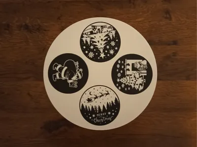 Christmas Tray and Coasters