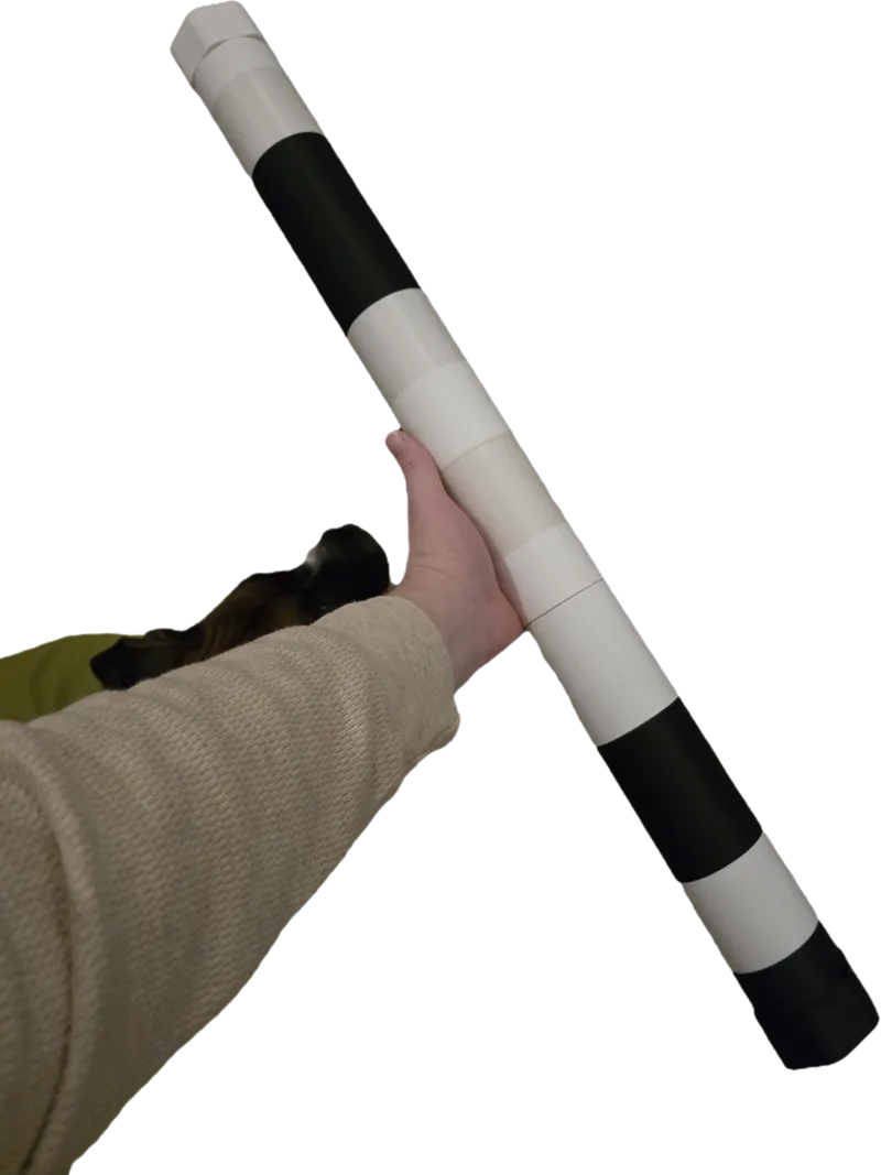 threaded tube case for boom pole 737mm or less