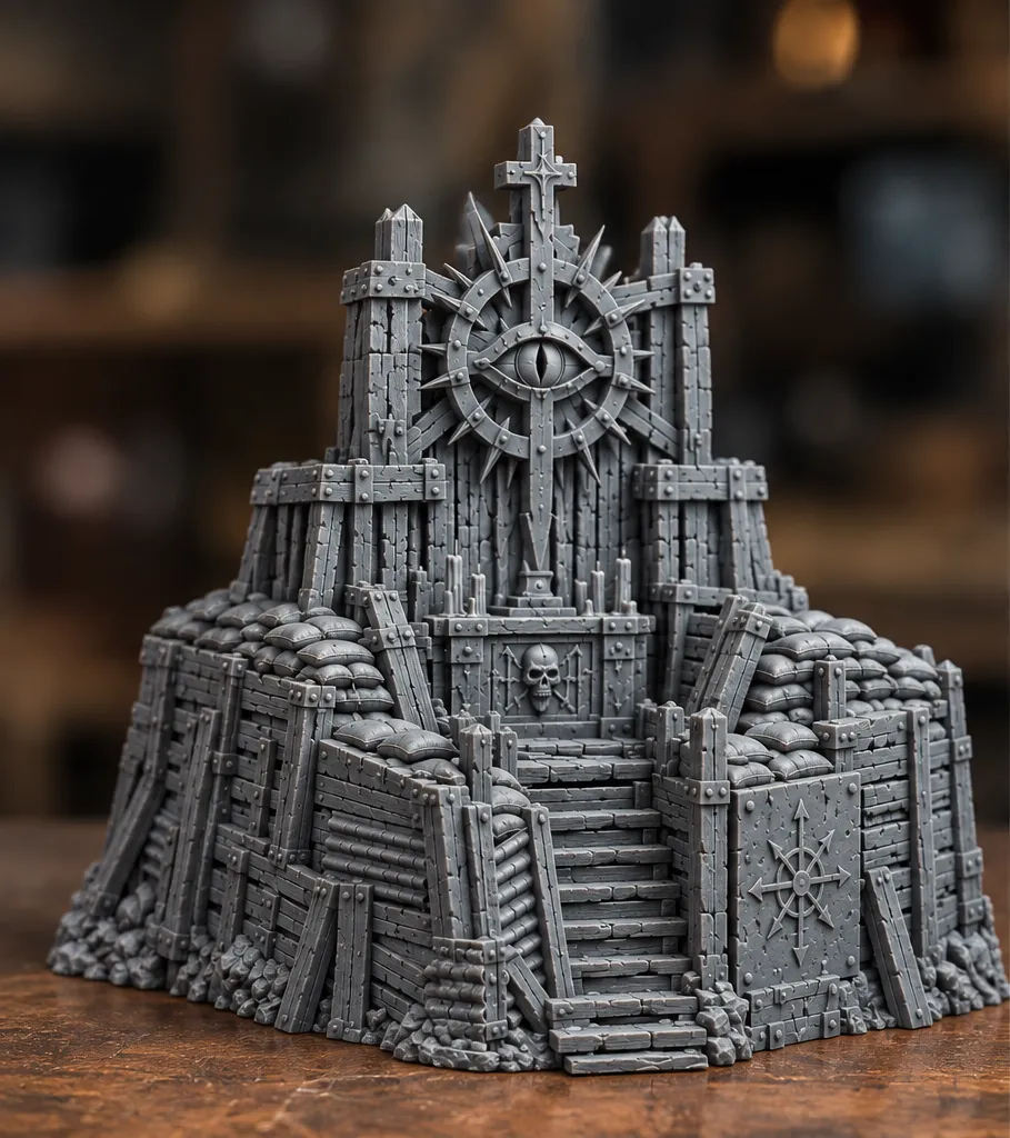 Trench Crusade Grimdark Battlefield Shrine Terrain - Free 3D Print ...