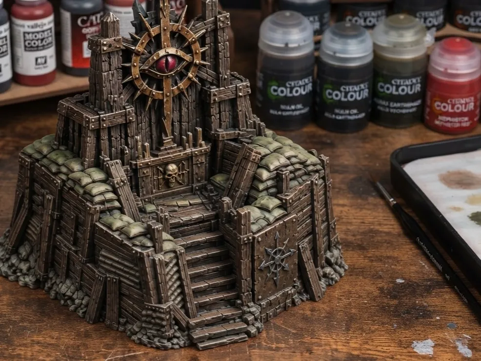 Trench Crusade Grimdark Battlefield Shrine Terrain - Free 3D Print ...