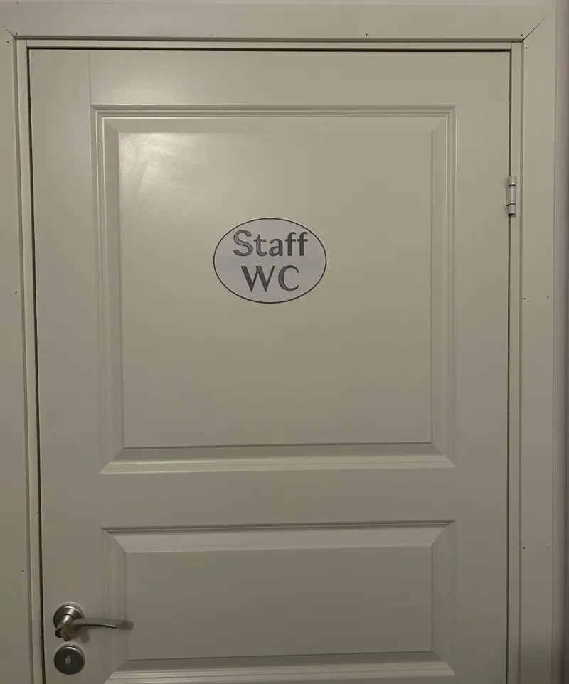 Staff WC sign