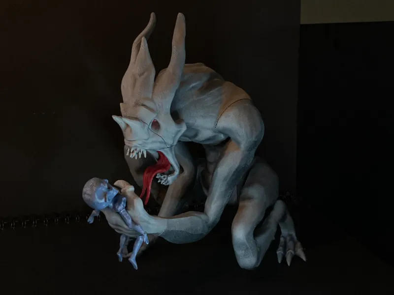 "Visage of Horror" -- Demon decor for halloween --