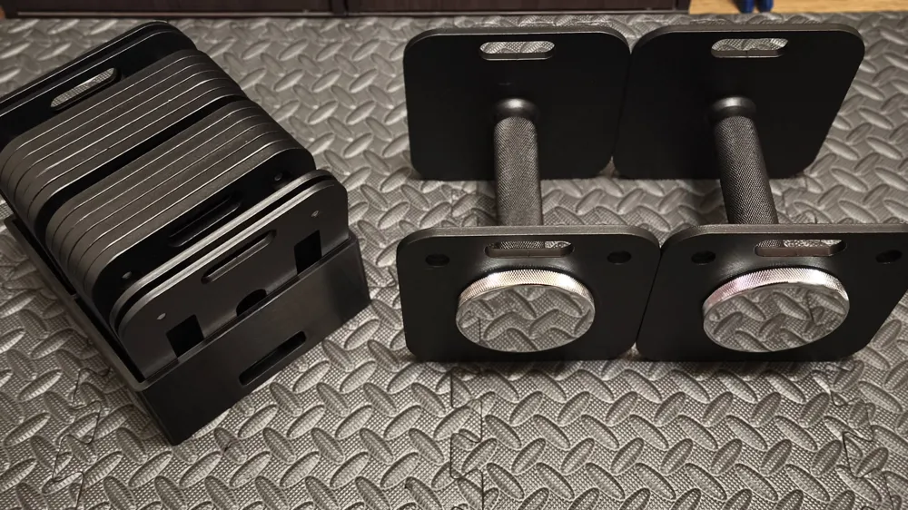 3Dプリント アイゼンリンク 調整可能 ダンベルプレート収納ボックス 
