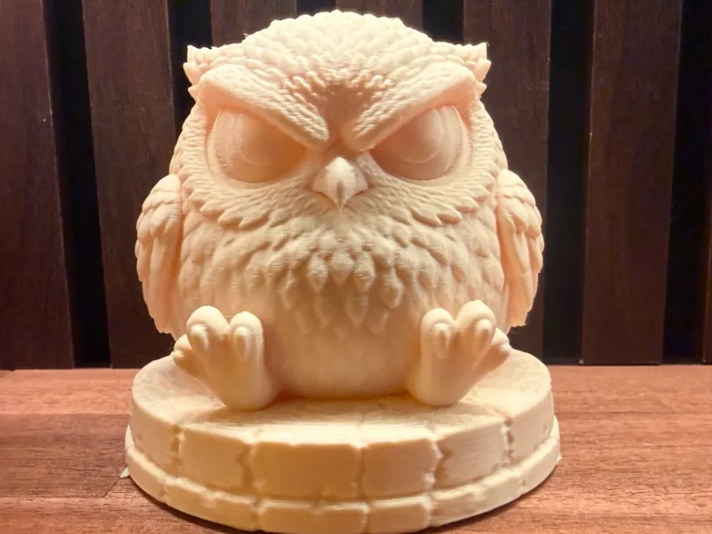 Grumpy Owl Sculpture