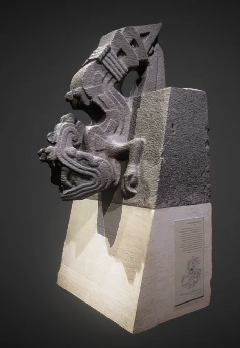ESCULTURA AZTECA - Xiuhcoatl (SERPIENTE DE FUEGO) view 2